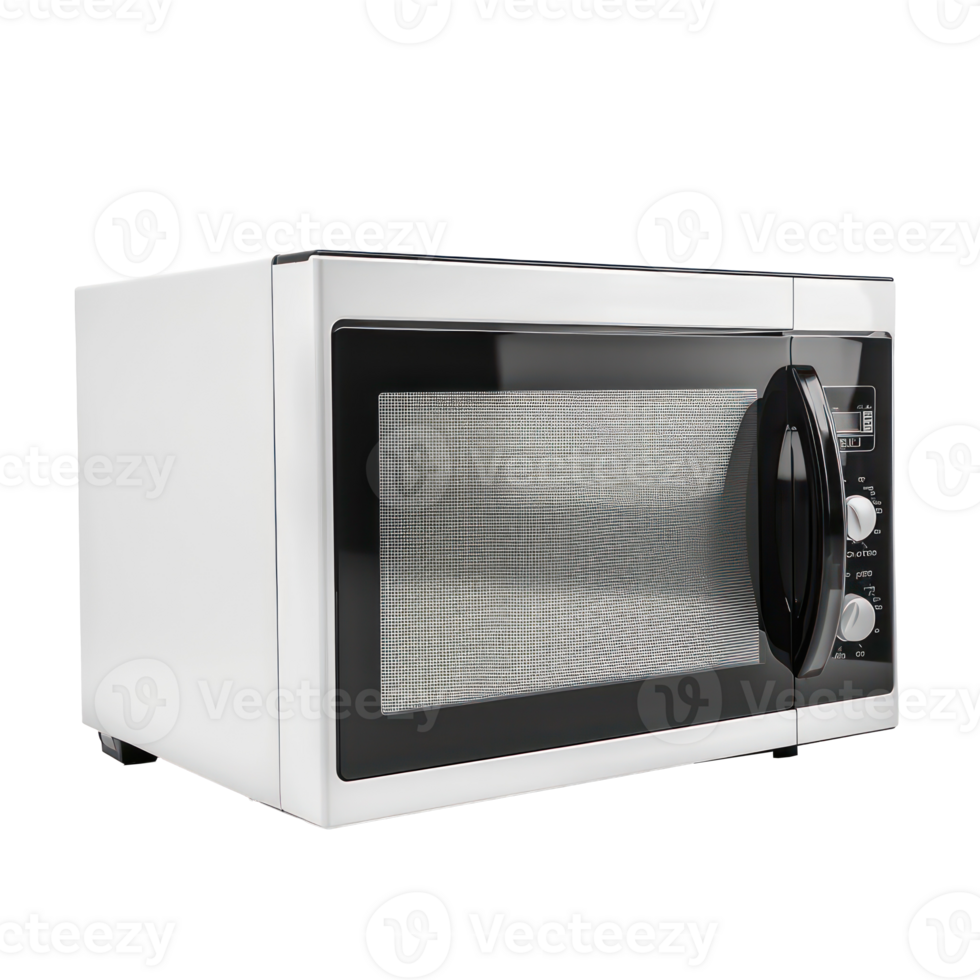 Microwave side view full length isolate on transparency background png