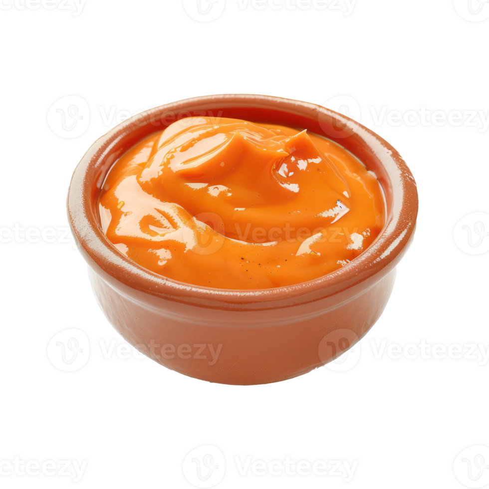 burger sauce in the bowl isolate on transparency background png