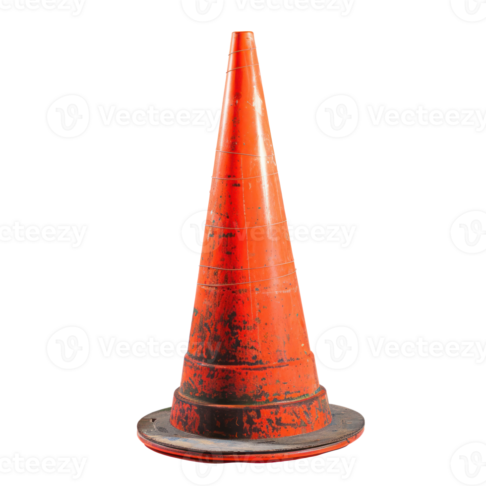 Traffic Cone isolate on transparency background png