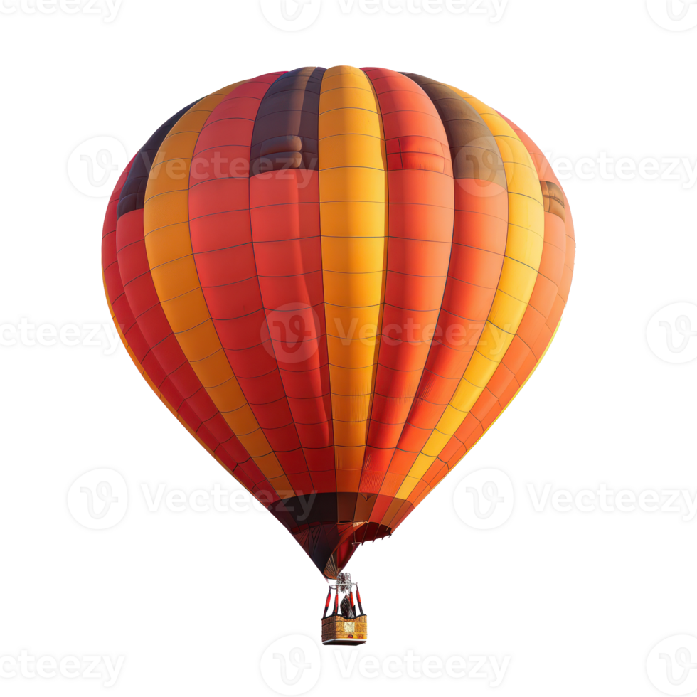 floated Hot-air balloon isolate on transparency background png