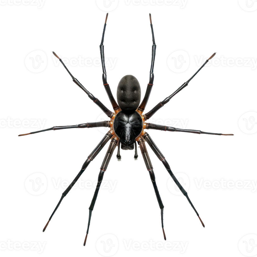 Spider full body isolate on transparency background png