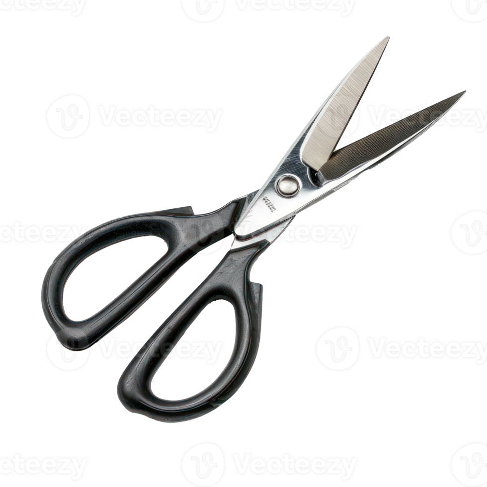 Scissors side view full body isolate on transparency background png