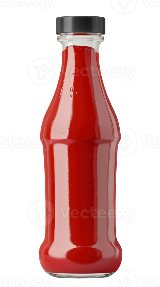 Ketchup bottle isolate on transparency background png