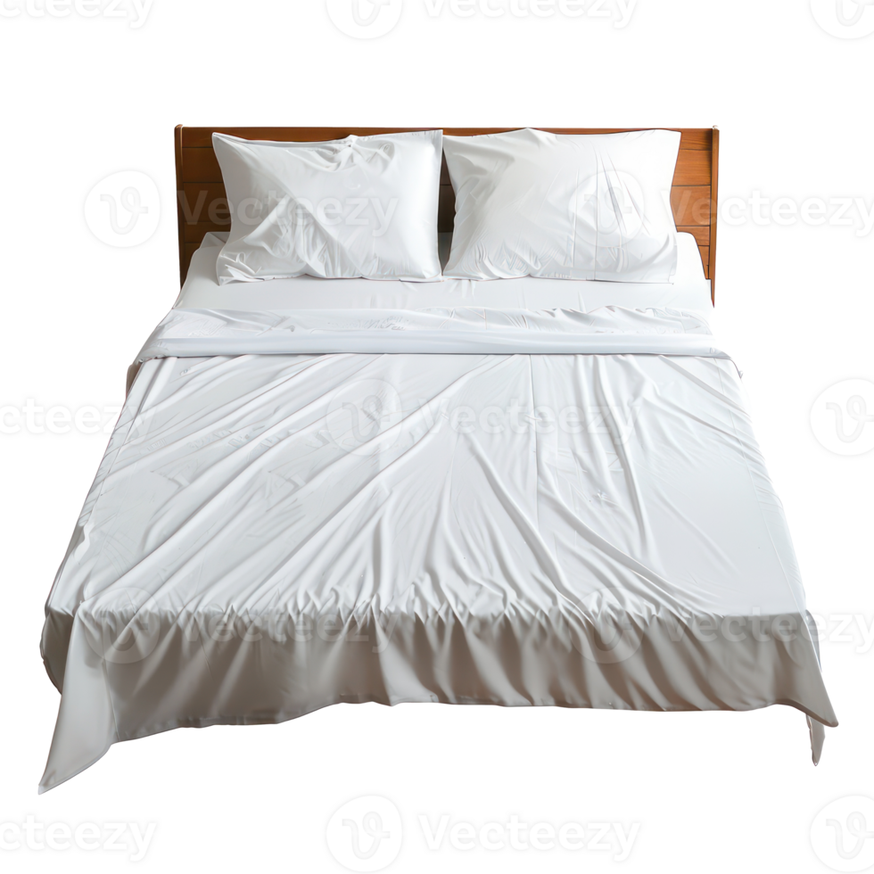 Sheets front view full length isolate on transparency background png