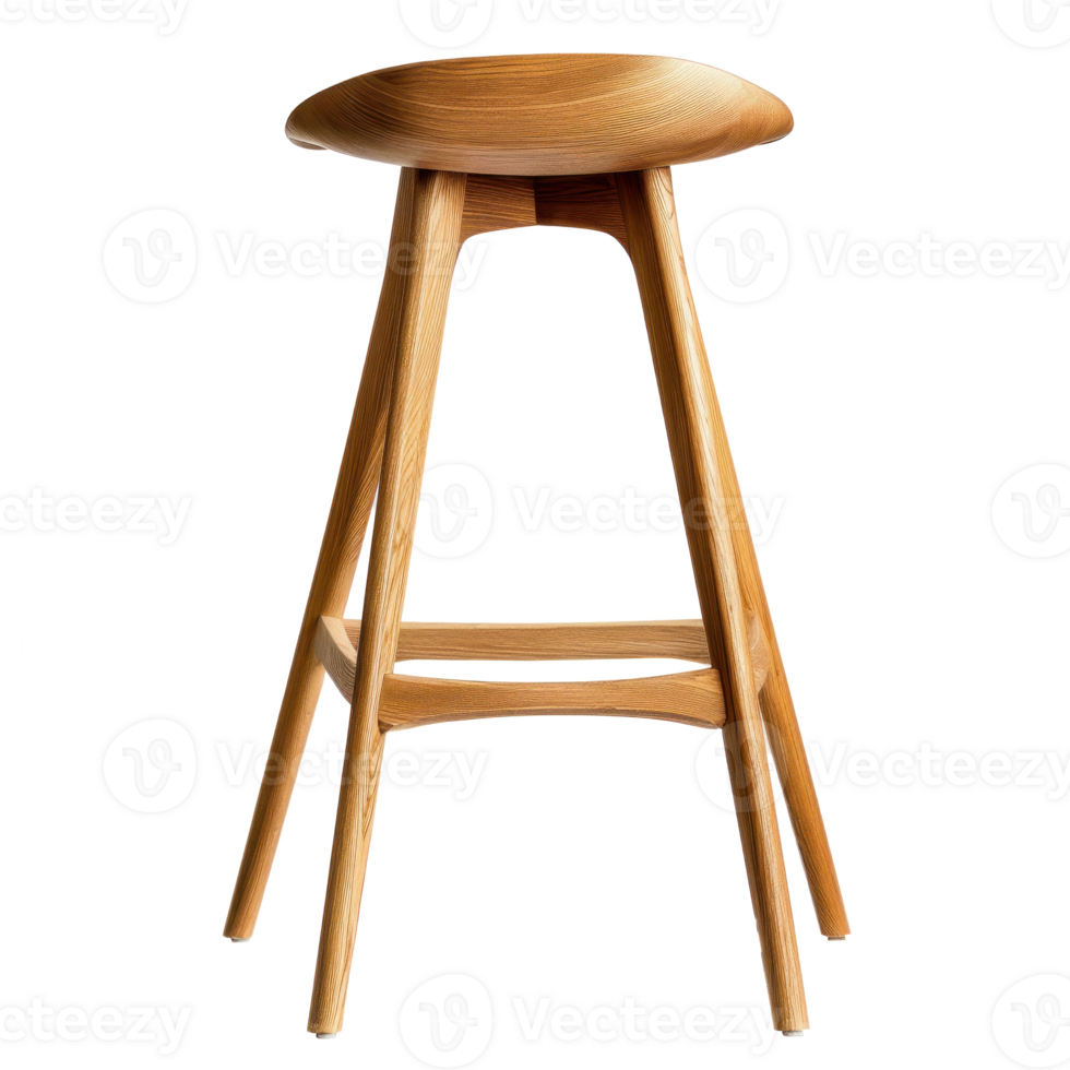 Counter Stool front view full length isolate on transparency background png