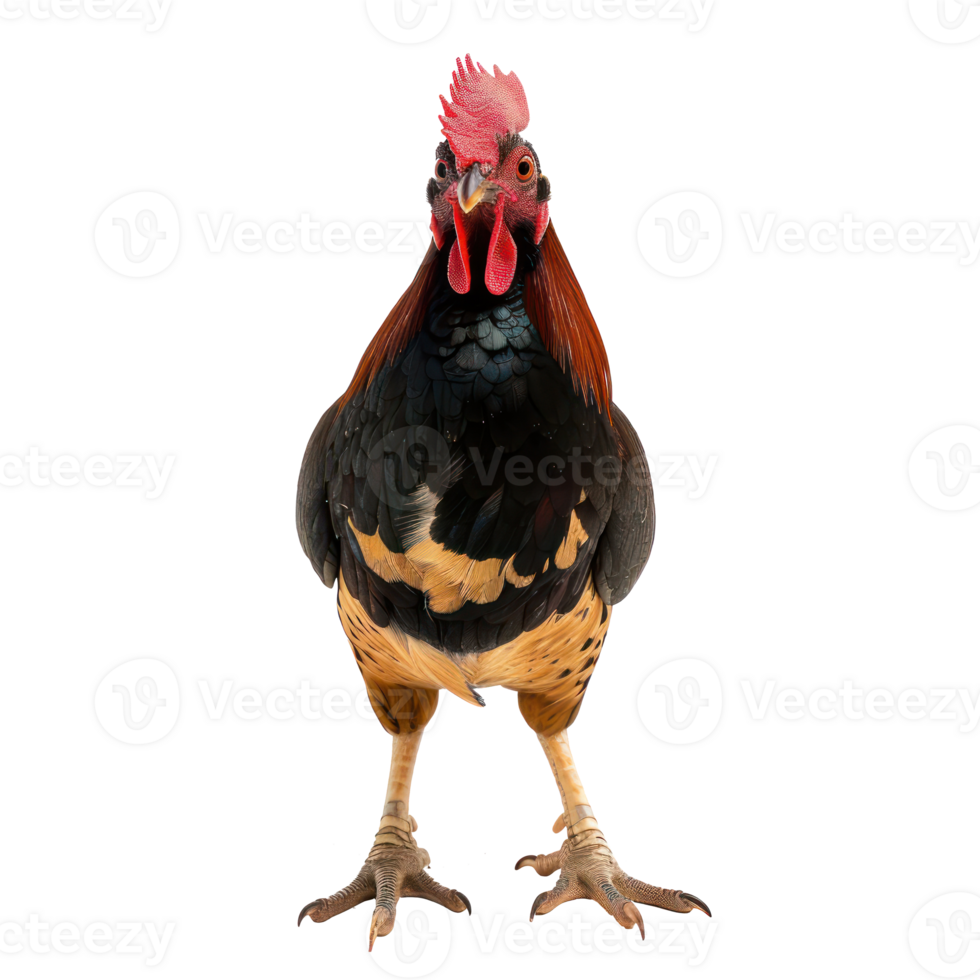 Rallidae front view full body isolate on transparency background png