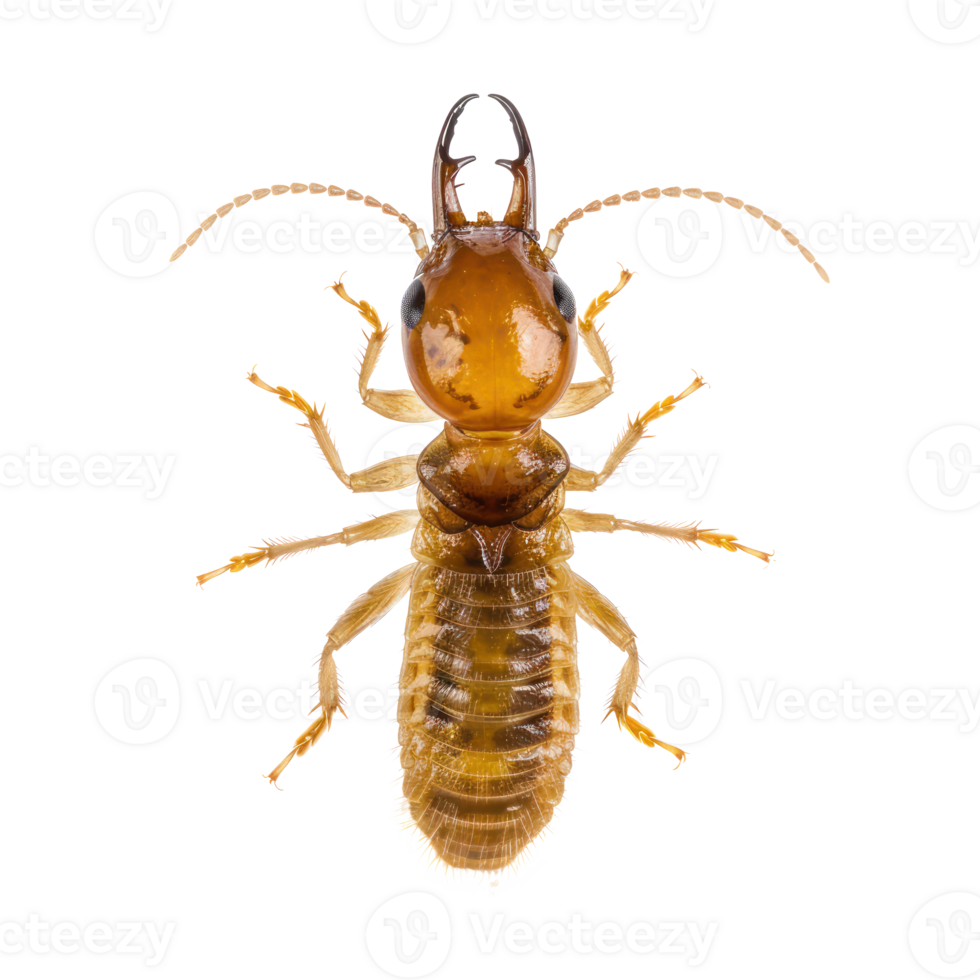 Termite front view full body isolate on transparency background png