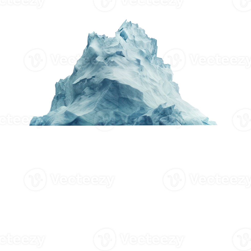 floated iceberg isolate on transparency background png