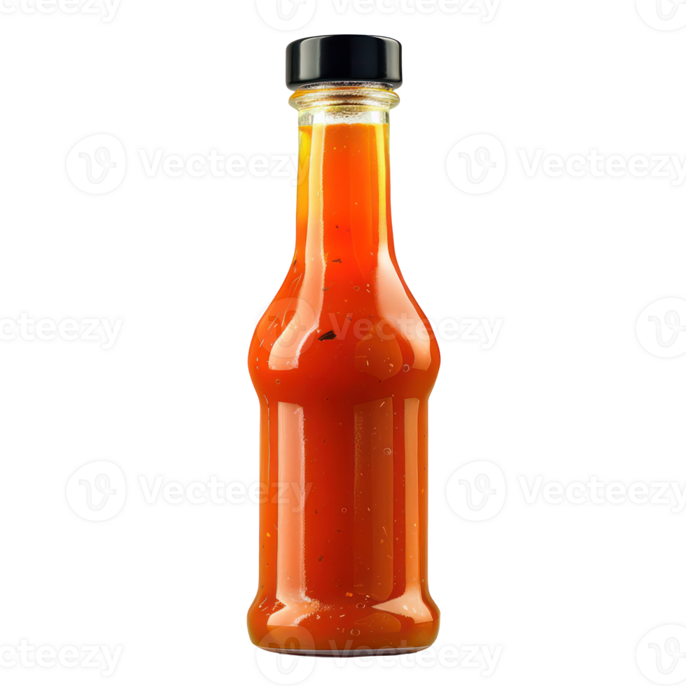 Spicy Hot Sauce bottle isolate on transparency background png