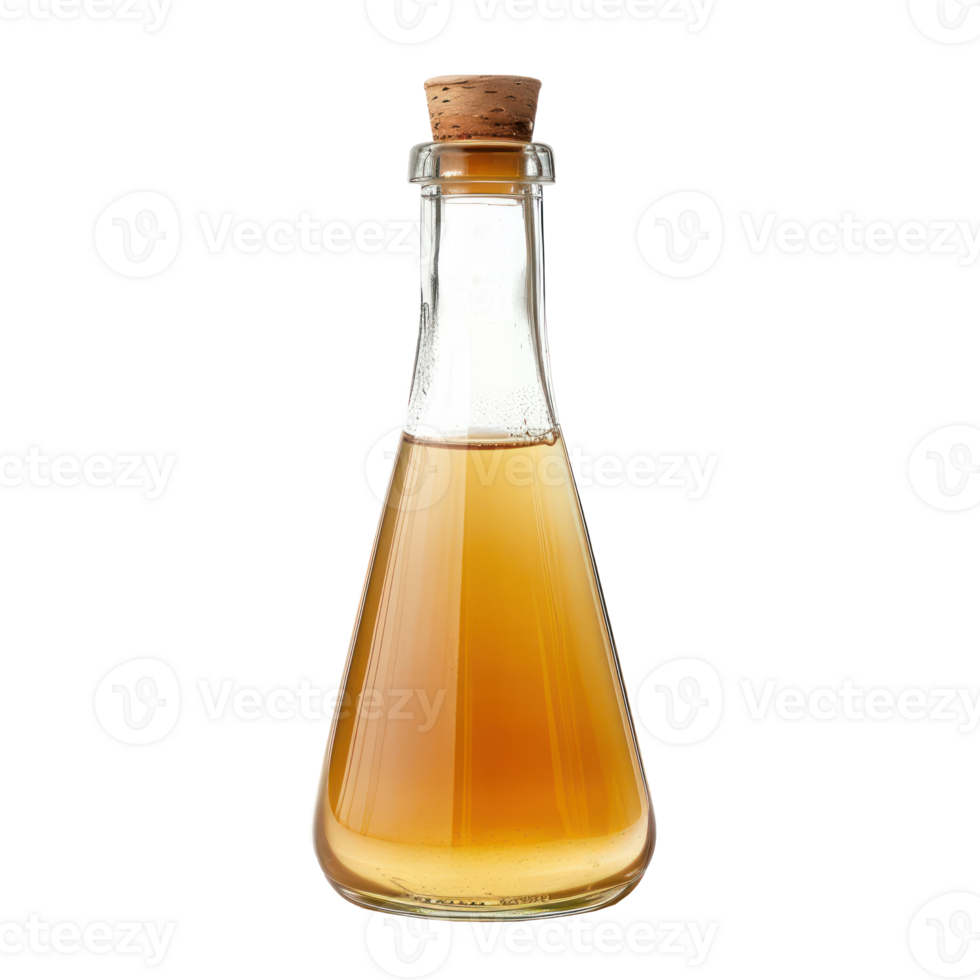Vinegar side view full length isolate on transparency background png