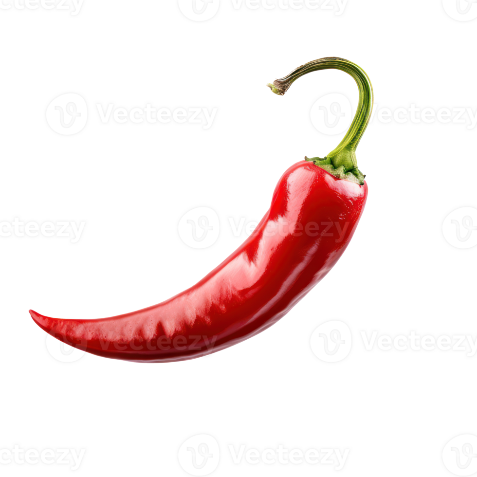 floating Chilies Pepper isolate on transparency background png