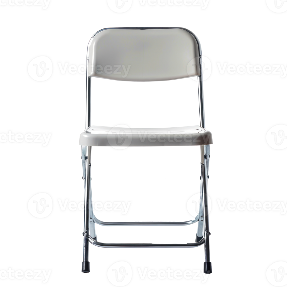Folding Chair front view full length isolate on transparency background png