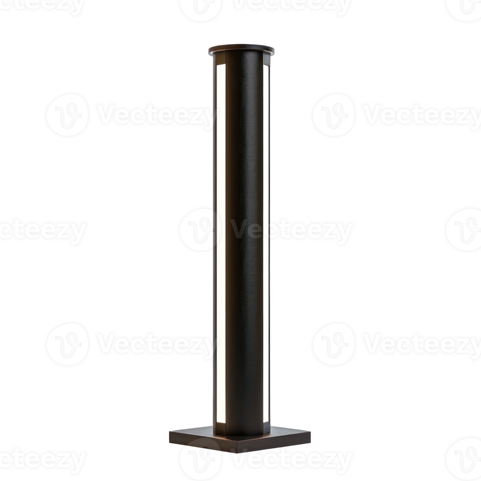 modern standing light front view full length isolate on transparency background png