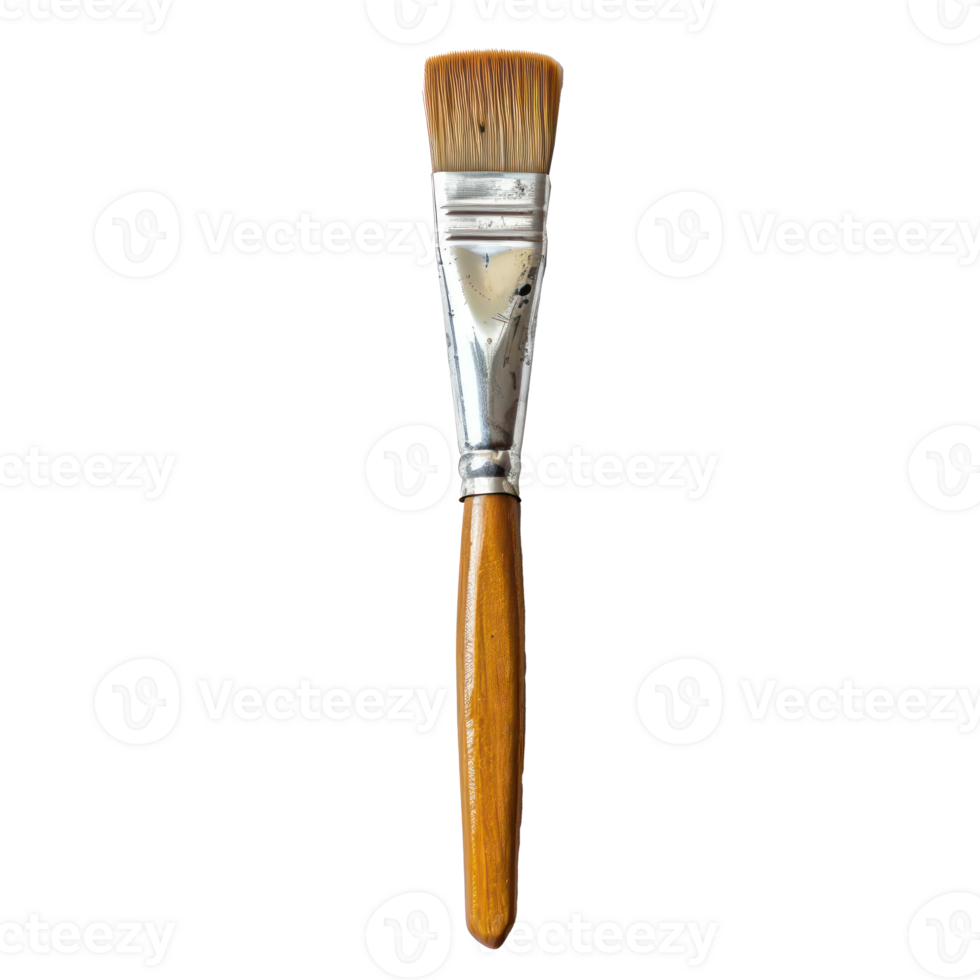 Paint Brush top view full length isolate on transparency background png