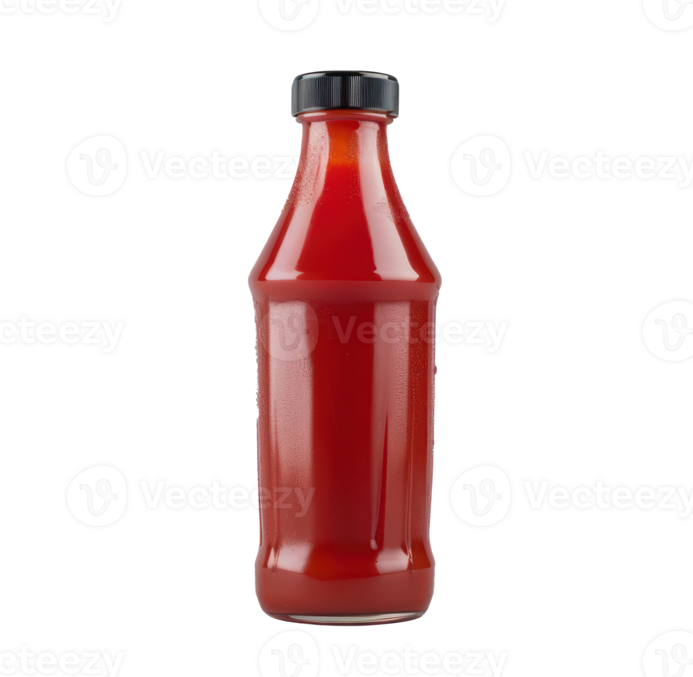 Ketchup bottle isolate on transparency background png