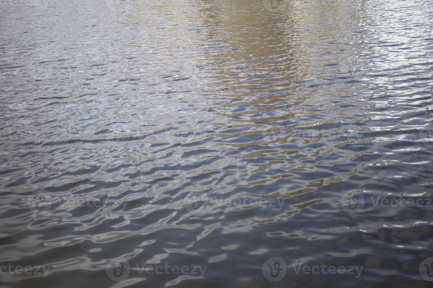 Waves on the water. Liquid surface. Spring water. photo