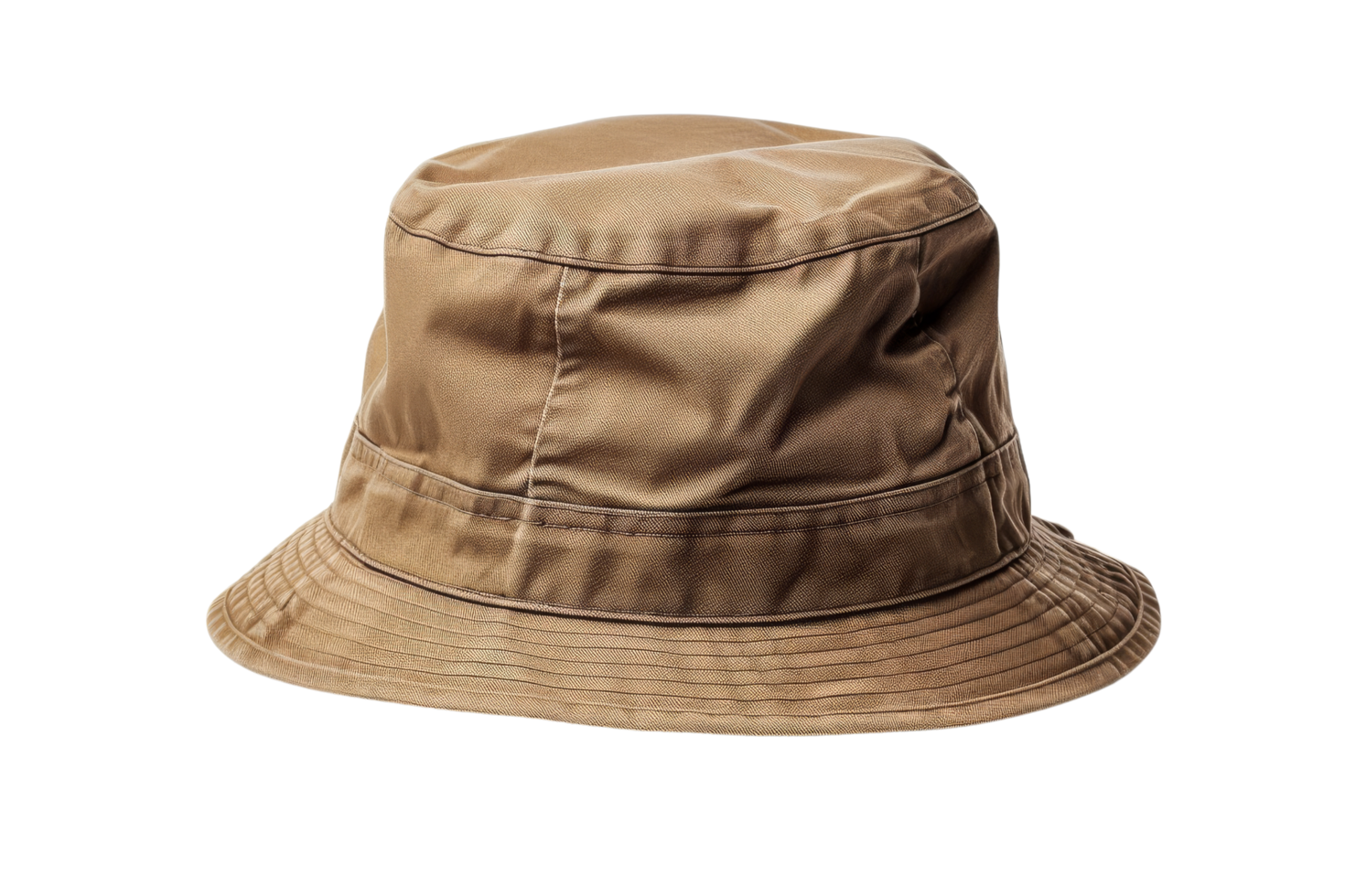 Brown Bucket Hat Isolated png