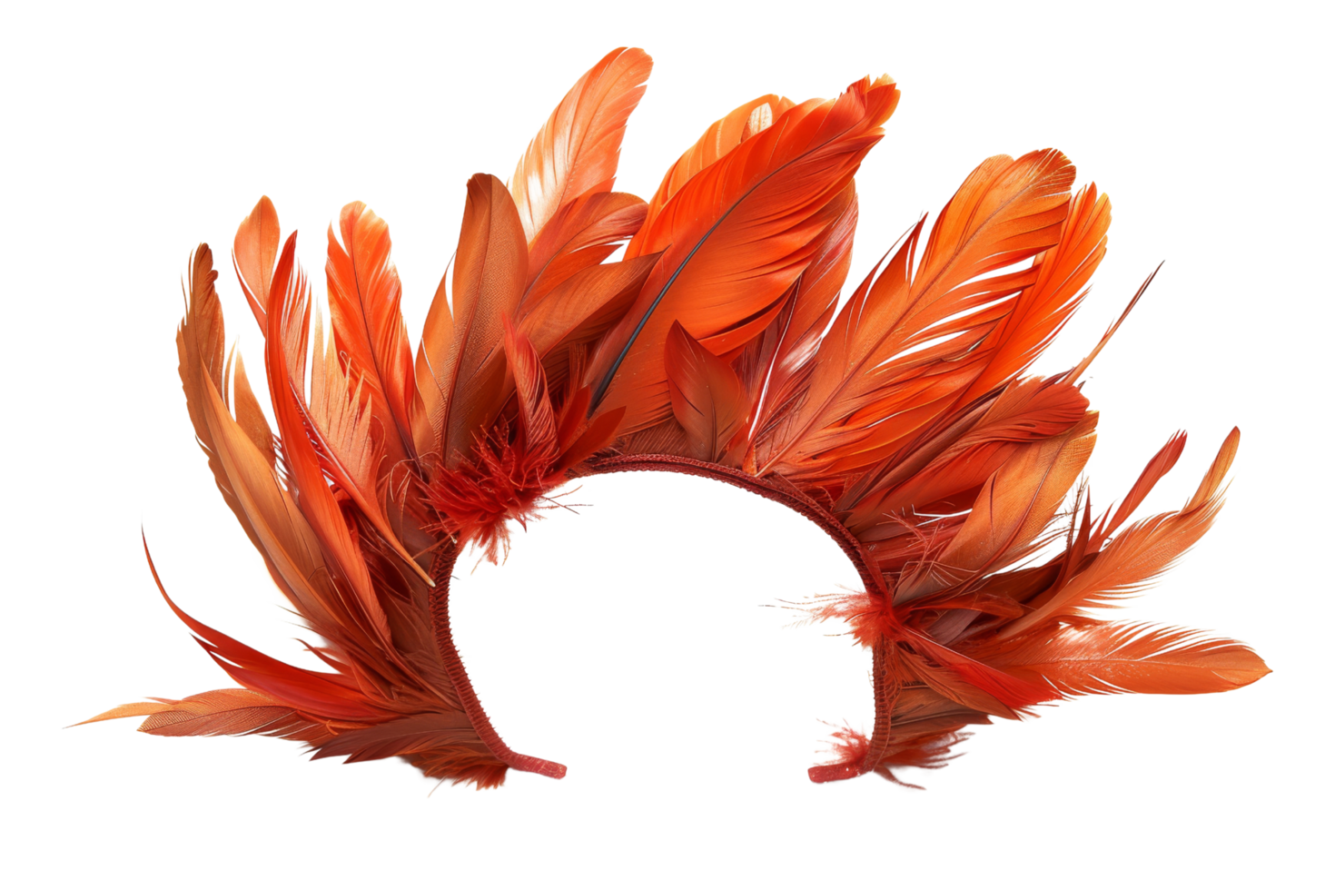 Orange Feathers Isolated png