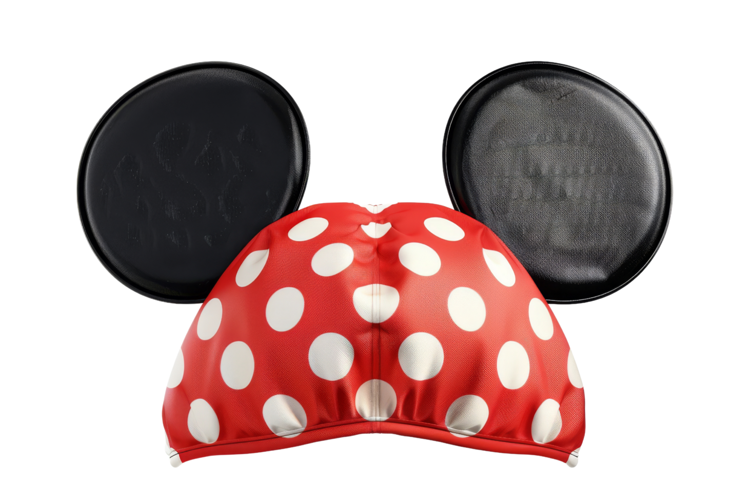 Red and White Polka Dot Mouse Ears png