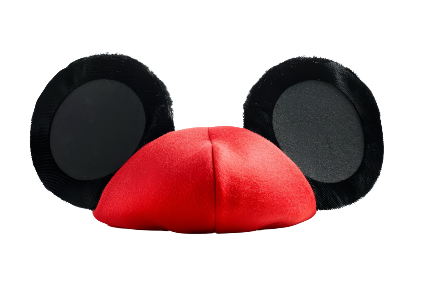 Red and Black Mickey Mouse Ears Hat png