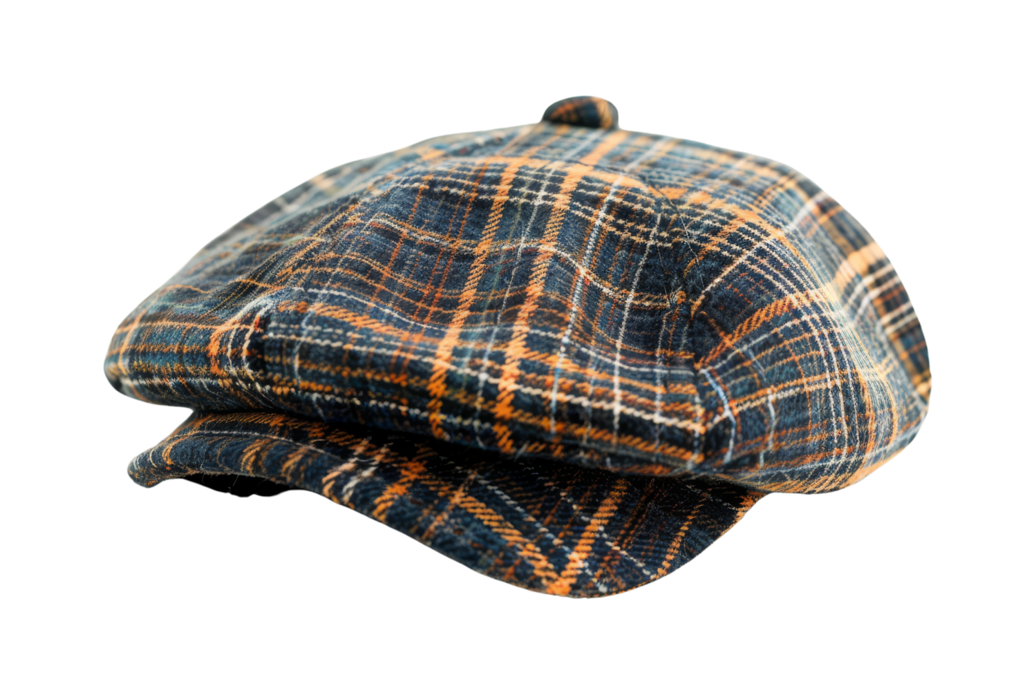 Checkered Newsboy Cap png