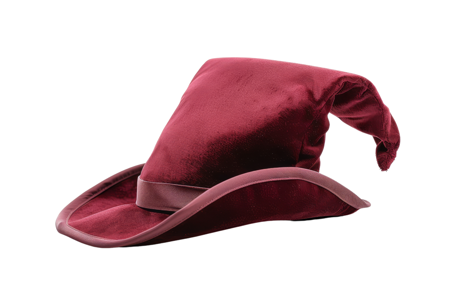 Red Velvet Witch Hat Isolated png