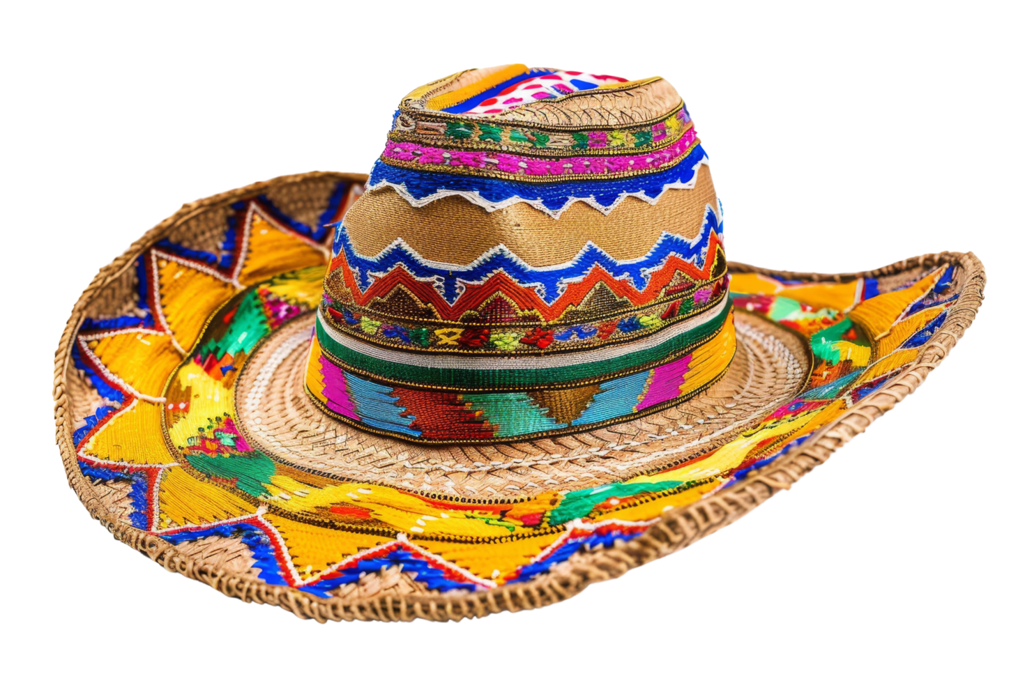 Colorful Mexican Sombrero Hat png
