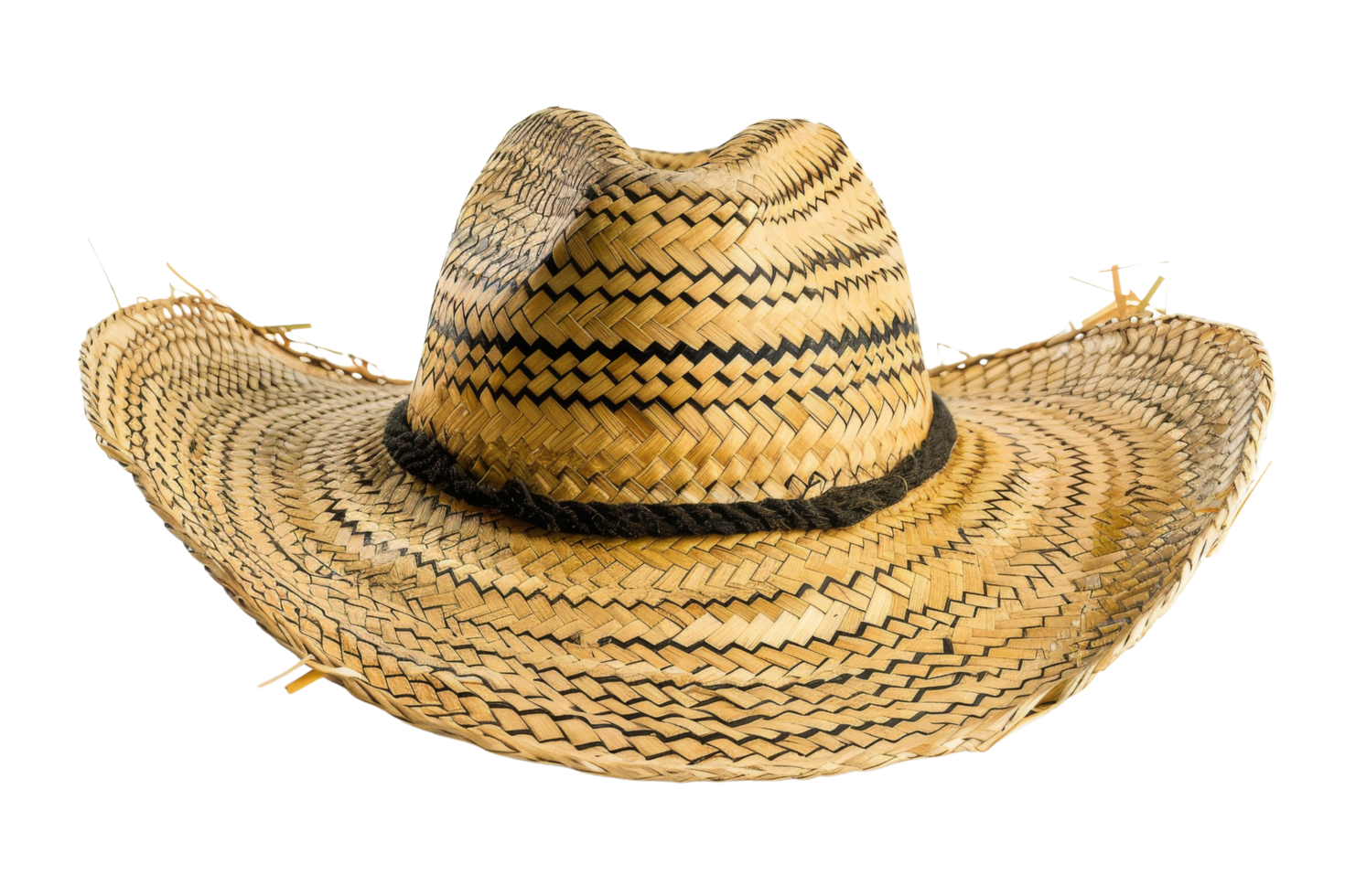 Woven Straw Cowboy Hat png