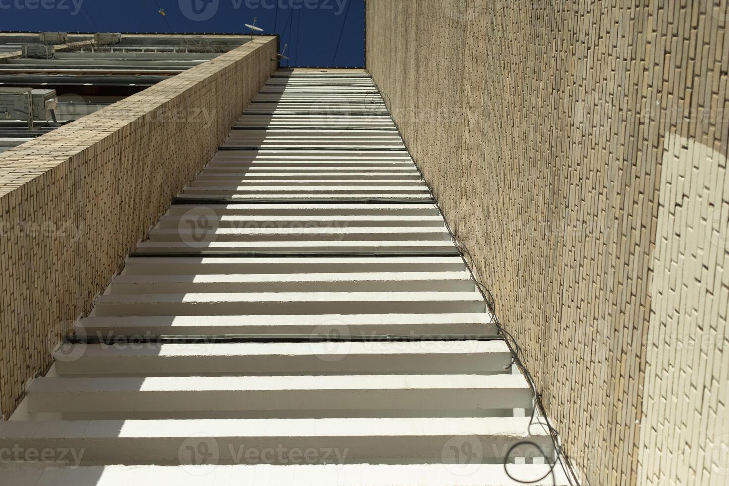 Details of architecture of Soviet Union. Architecture of 20th century. Building is outside. photo