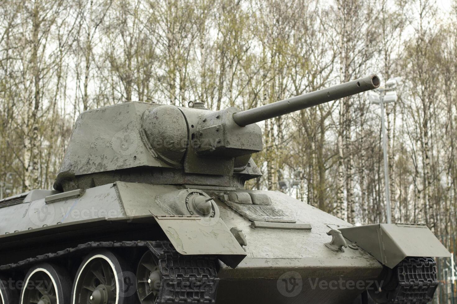 Tank of the 20th century. Military equipment of the Second World War. Military equipment in the Soviet Union. photo