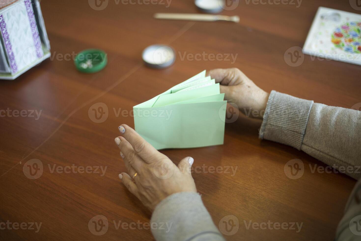 Creative lesson. Creating item with your own hands. Activity for child. Making Your Art. photo