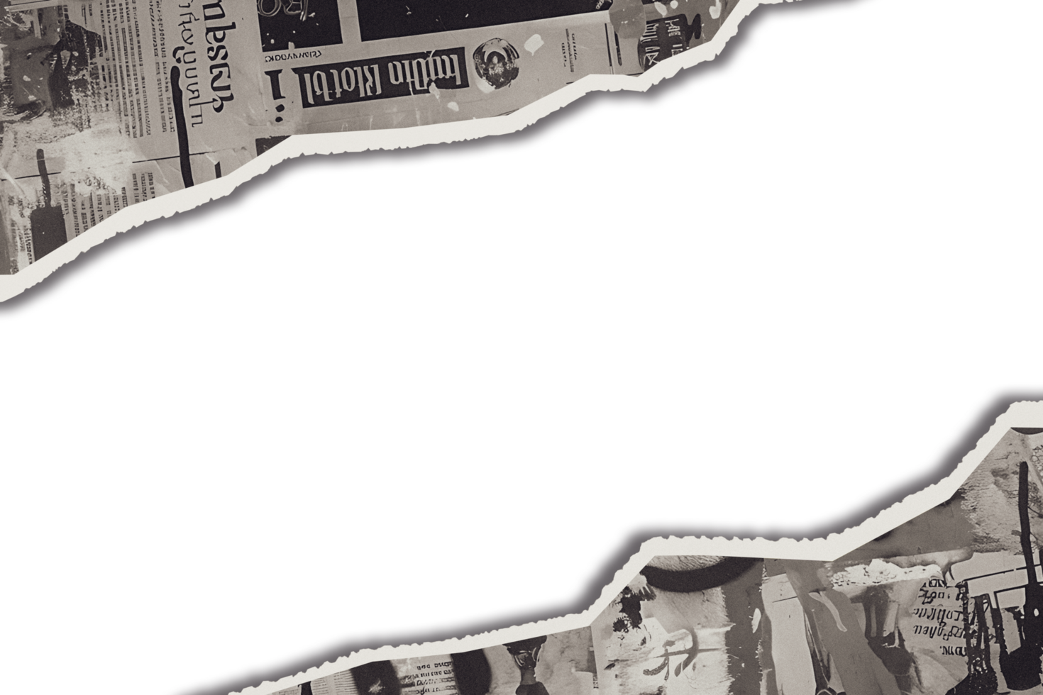 torn collage of newspaper or magazine colorful grunge copy space background with graffiti png