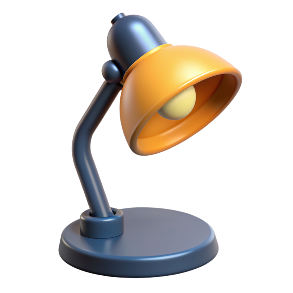 simple 3d lamp icon png
