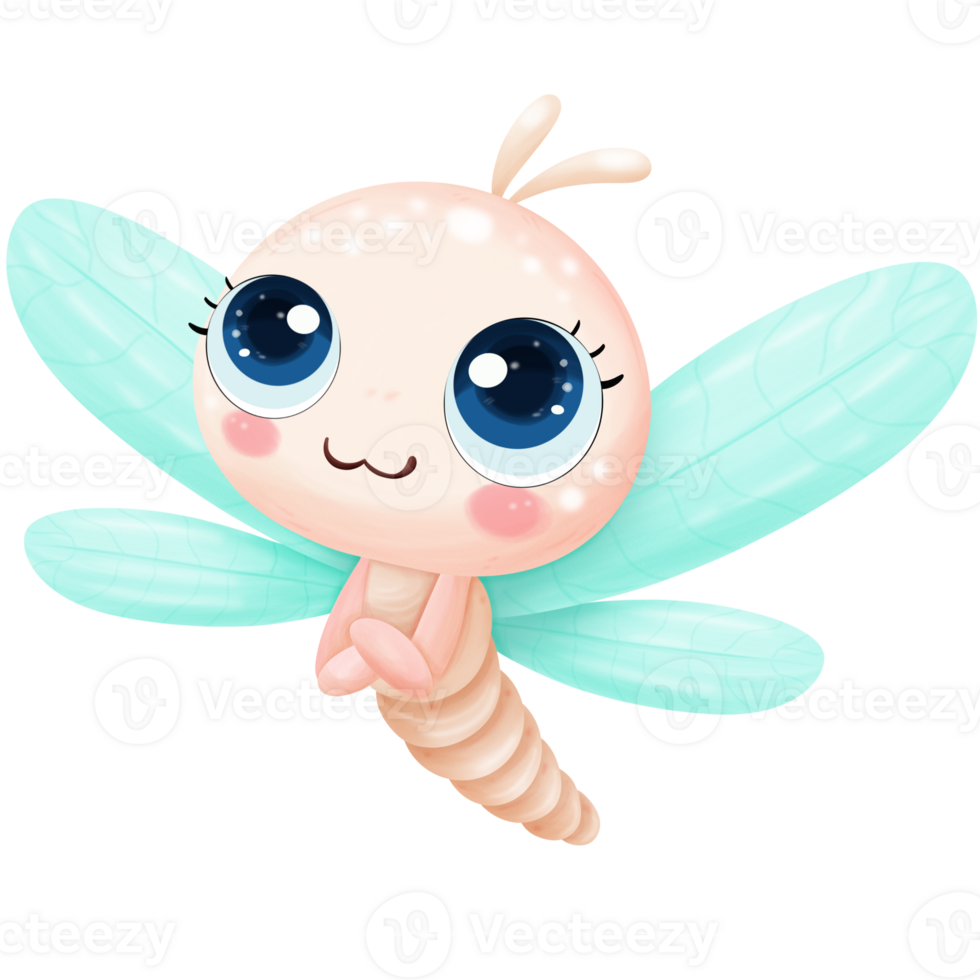 cute dragonfly cartoon png