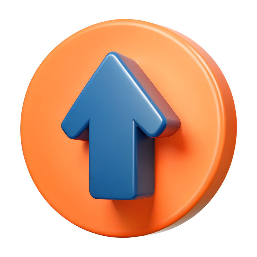 3D email icon on transparant background png