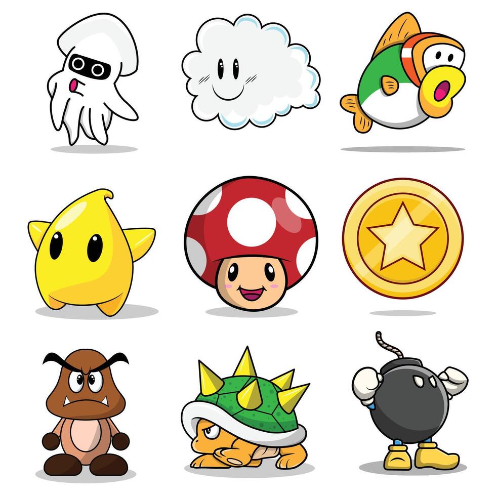 The Illustration of Old Game Item vector