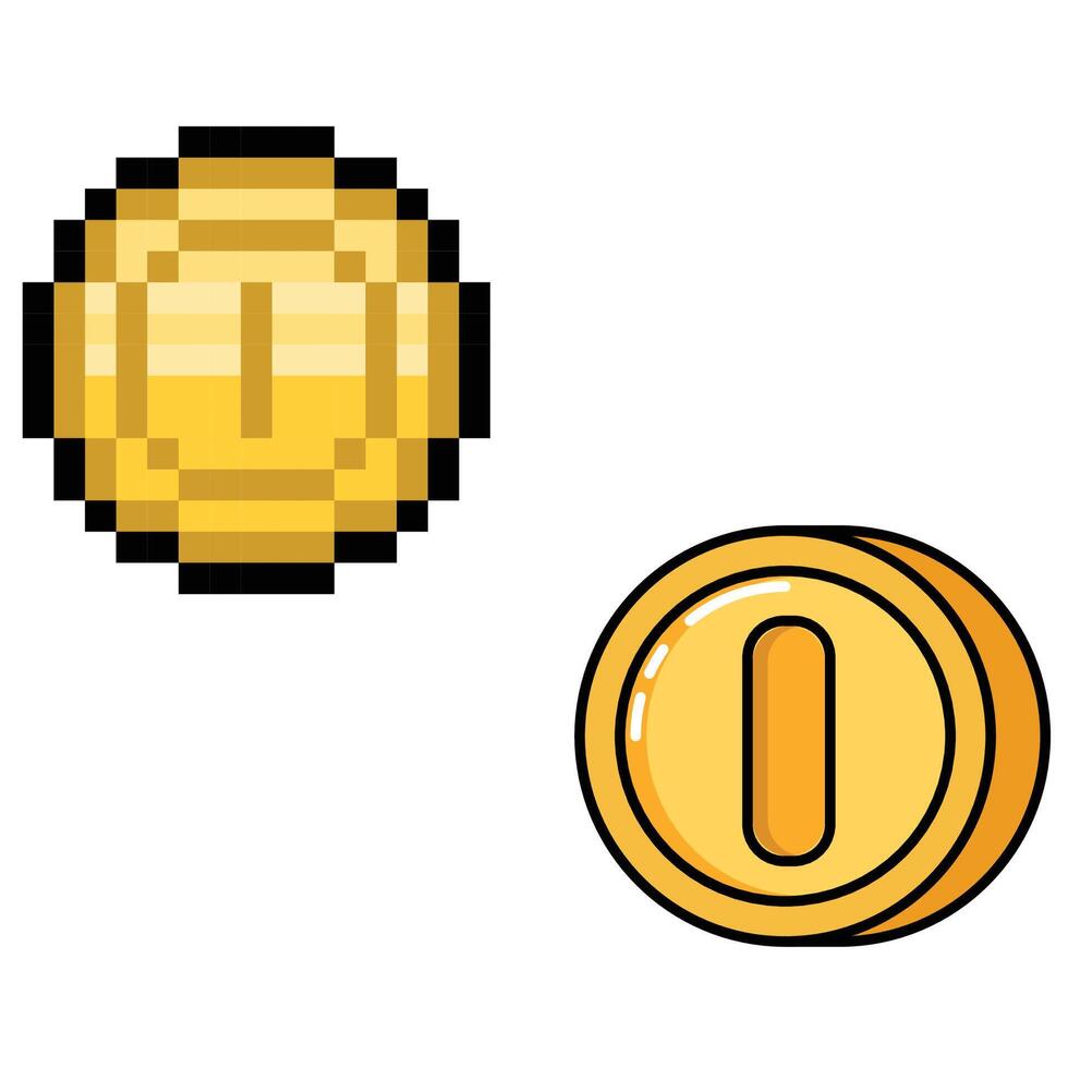 The Illustration of Gold Coin Game vector