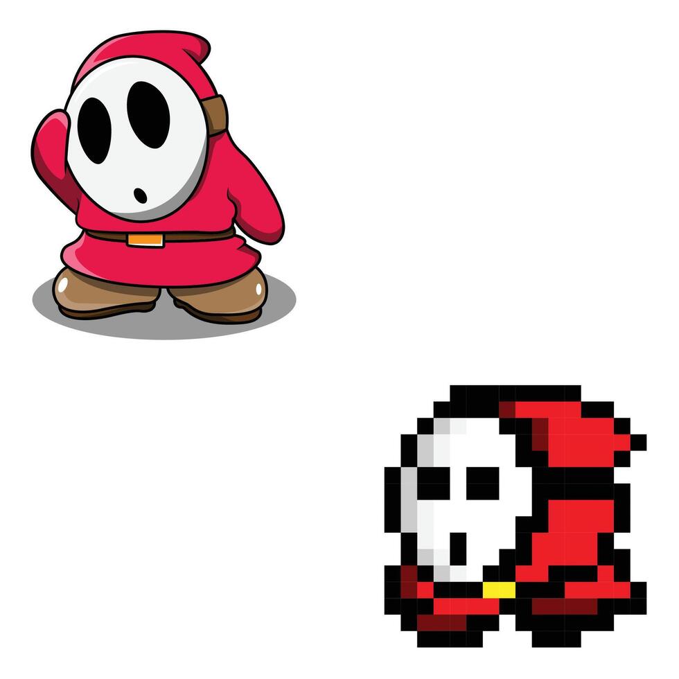 The Illustration of Shy Shy Guy Game vector