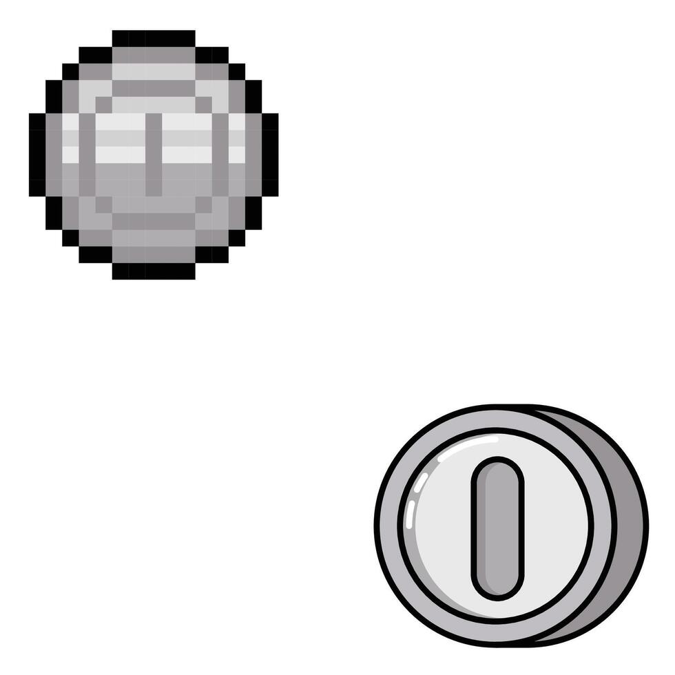 The Illustration of Silver Coin Game vector