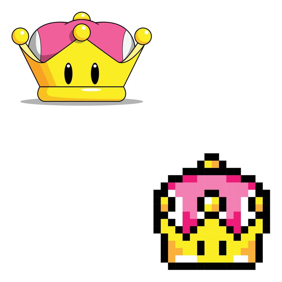 The Illustration of Crown Power Up Game vector