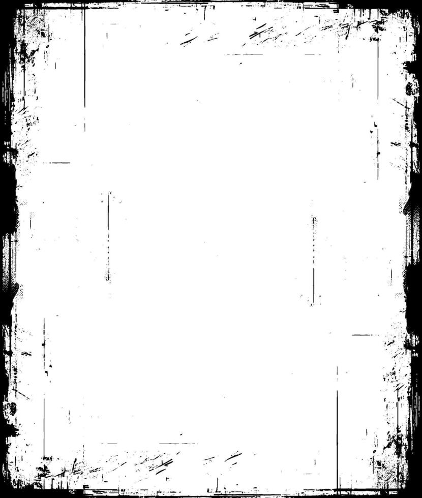 grunge frame with black and white paint, grunge frame vector