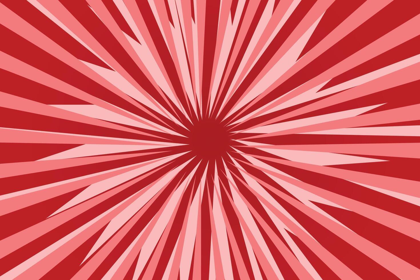 Red Abstract Background With Radiant Sunburst Pattern vector