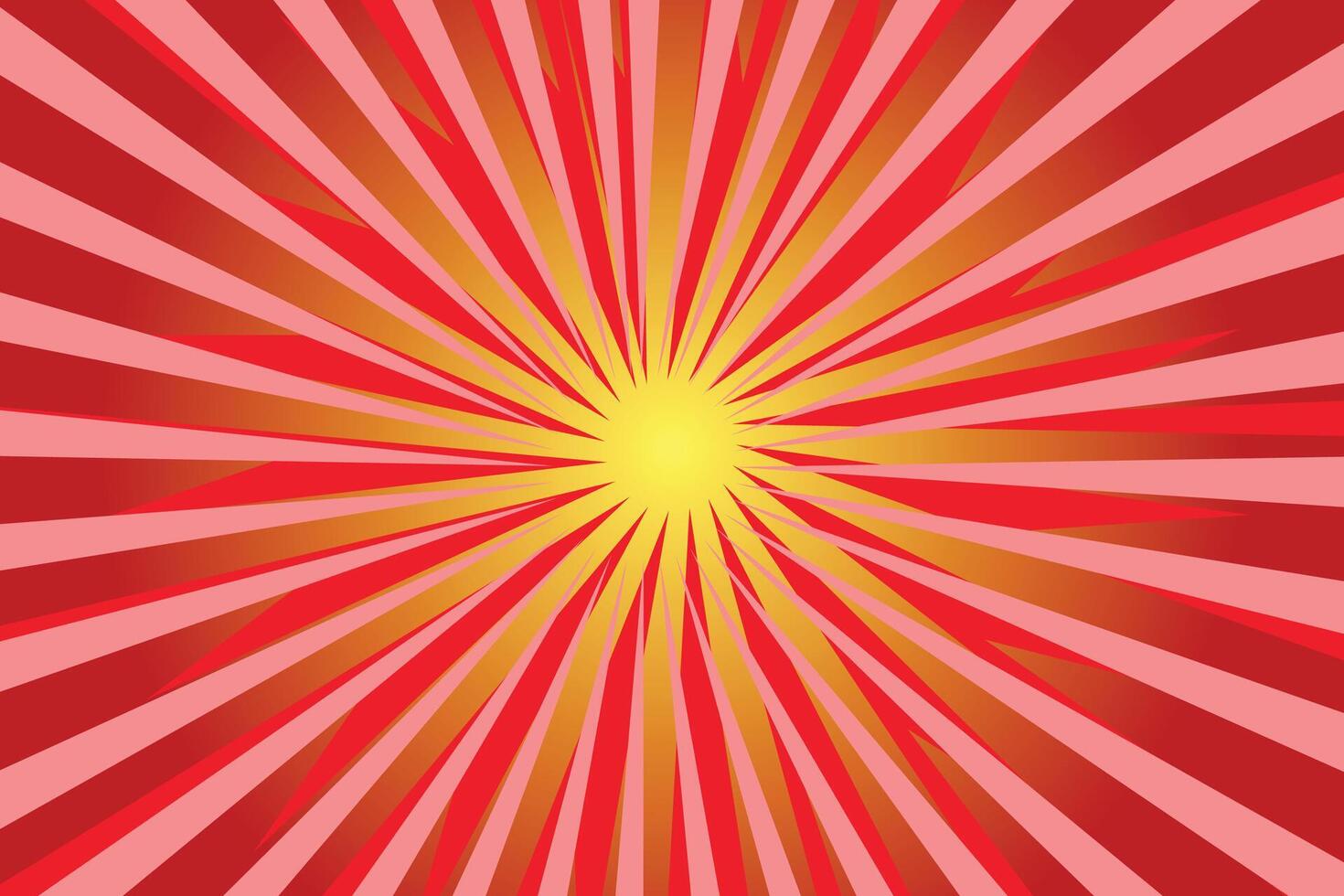 Red sun rays background, Abstract red background vector