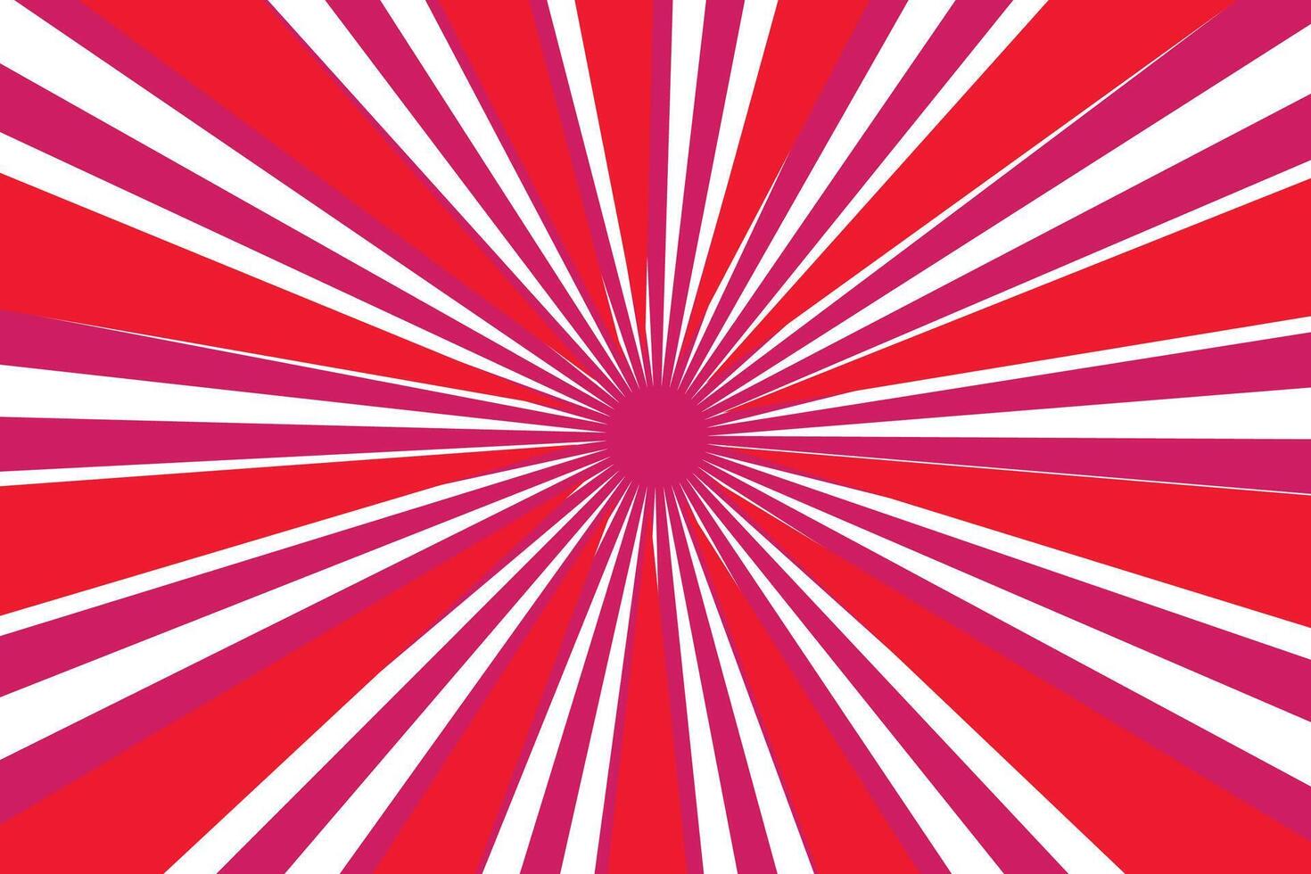 Retro Sunburst with horizon vector