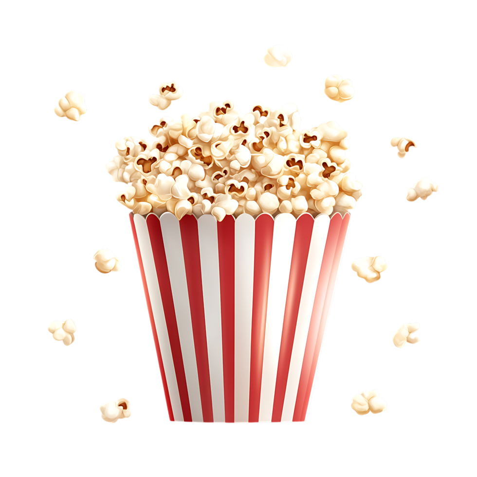 A bag of full of pop corns png