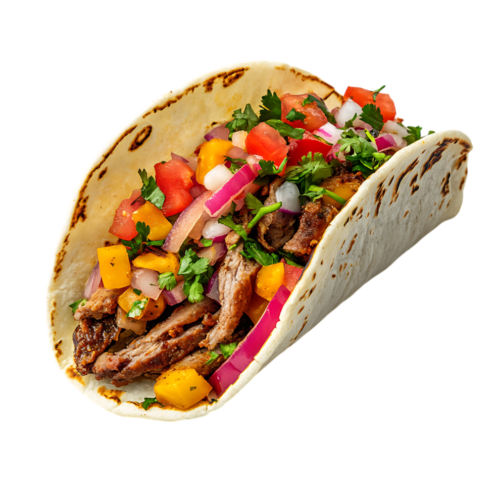 Taco with chicken transparent png