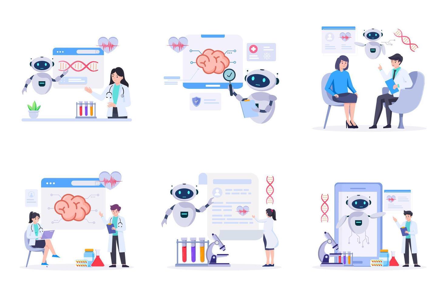 artificial intellegence in medicine vector
