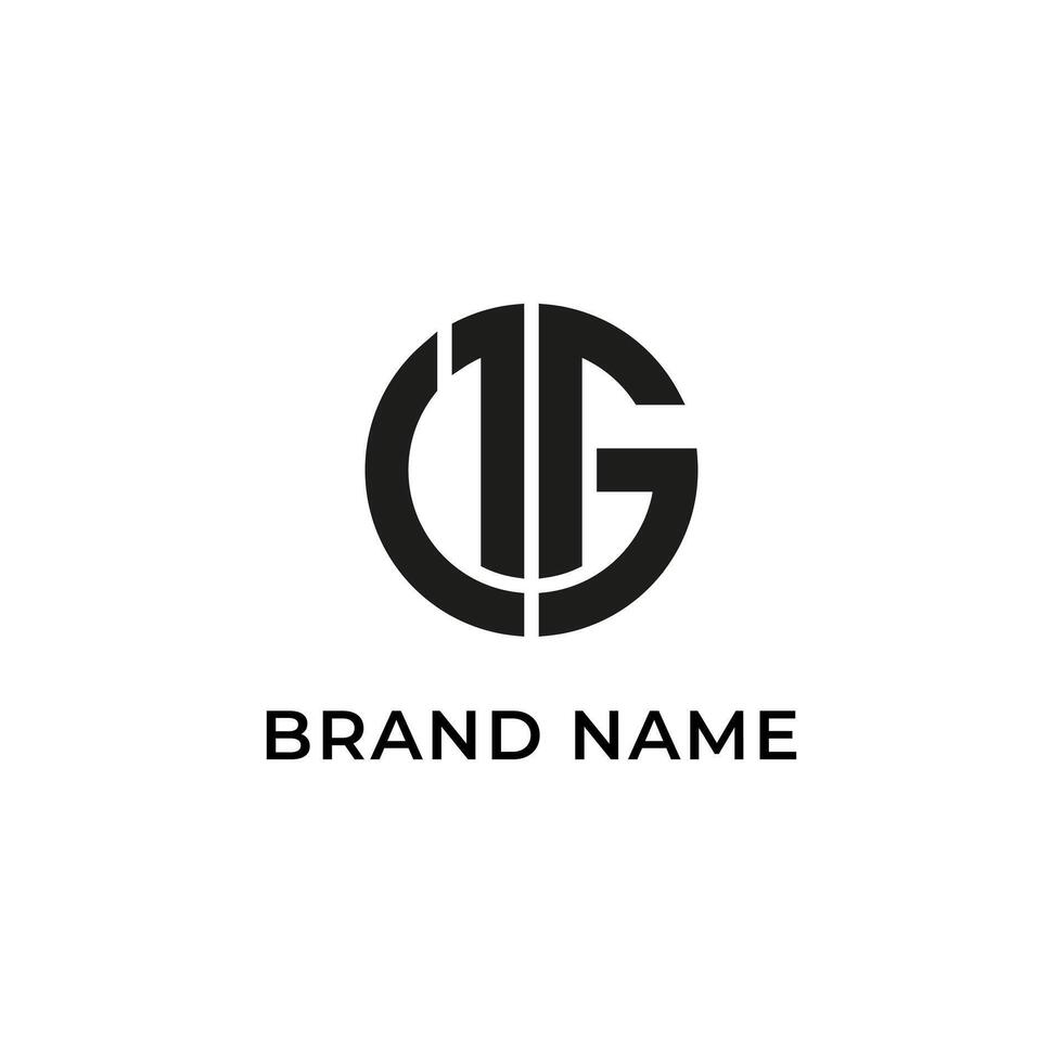 The logo for a company that is called gg vector