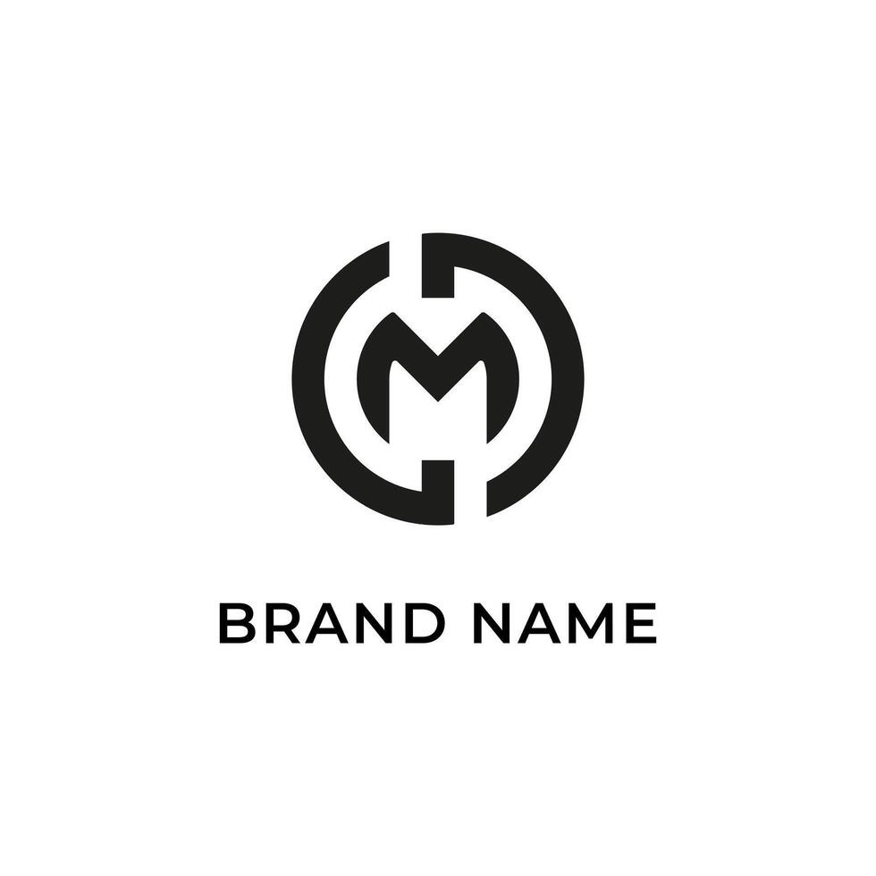 The logo for a company that is called m vector