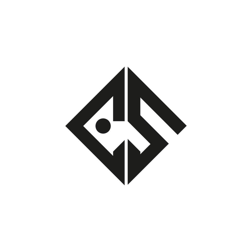 Elegant geometric minimalist logo featuring a bold abstract symbol. Ideal for modern branding and creative identity concepts. Simple black and white design exuding contemporary sophistication. vector